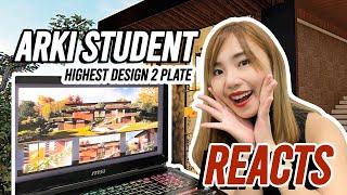 ARCHITECTURE STUDENT REACTS TO HER HIGHEST DESIGN 2 PLATE | Part 1 Problem, Concept, and Strategies