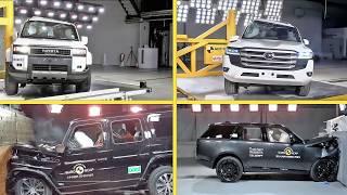 Toyota Prado vs Land Cruiser vs Range Rover vs G-class -Crash test