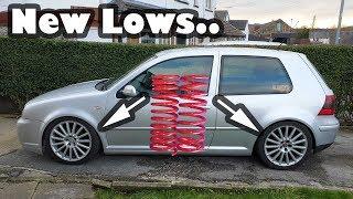 How to install lowering springs on a VW Golf