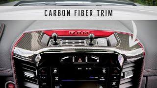 Carbon Fiber Dash and Vent Trim - Ram Rebel #ramrebel #ramtrucks