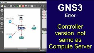 GNS3 ERROR Controller Version is not the same as compute server GNS3 VM version