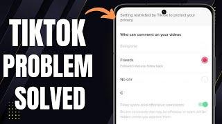 How To Turn Off Setting Restricted By TikTok To Protect Your Privacy / 2025