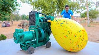 Monster Balloon VS Diesel Engine | क्या ये इंजन बड़े गुब्बारे को फाड़ देगा?