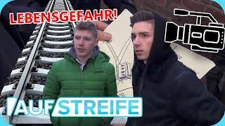 Gefährlicher Dreh auf dem Gleis  Jungs riskieren ihr Leben!  | Auf Streife | SAT.1