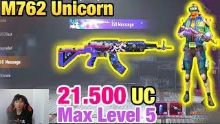 Spending 21.500 UC for M762 Unicorn | Upgrade Max Level 5 | PUBG MOBILE TACAZ