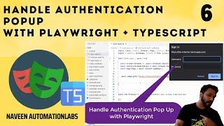 #6 - How to handle Authentication Pop Up (Basic Auth) With Playwright+Typescript