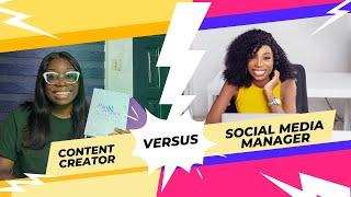 Content Creator vs Social Media Manager