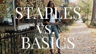 Wardrobe Basics VS. Wardrobe Staples