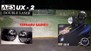 Review hasil cahaya Biled AES UX-2 double laser super terang