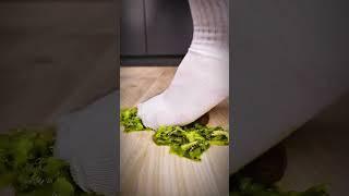 Socks smash  Kiwi #asmr #oddlysatisfyingvideo #fruit