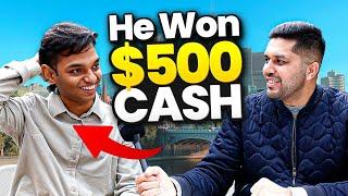 We did Treasure Hunt and He Won $500 Cash in Australia