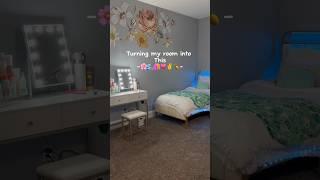 ￼ EXTREME room makeover!‍️️ #preppyaesthetic #roommakeover#beachaesthetic#shorts #fyp #fy