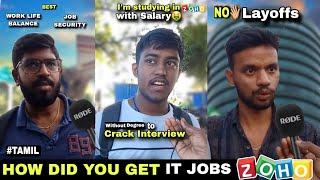 How did you get a job at Zoho? |Interview with India's Top 1% IT Employees | Tamil | suman mpm