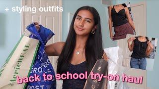 back to school try-on clothing haul & styling outfits | brandy melville, aerie, aeropostale and more