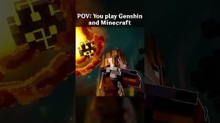 Genshin in Minecraft!! #genshinimpact #tighnari #zhongli #kazuha #minecraft