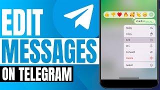 How to edit sent text messages on Telegram | Telegram Edit & Delete Messages