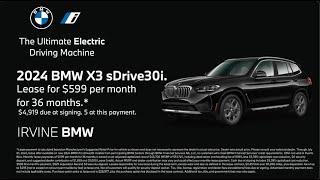 Lease a 2024 BMW X3 from Irvine BMW | Orange County