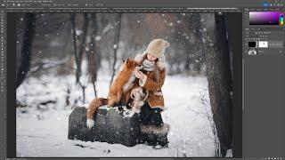 Editing Tutorial: How to add a snow overlay to your image in Photoshop