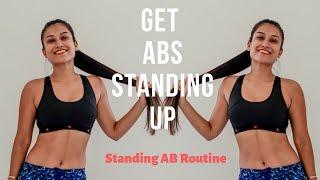 GET ABS STANDING UP | AT HOME | INDIAN FEMALE FITNESS | YOGASINI