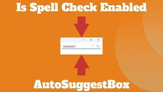 How to Disable Spell Check in AutoSuggestBox in WinUI and Fix the Disappearing QueryIcon