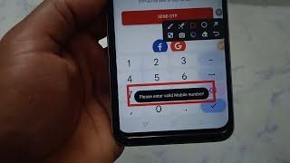 How to fix Please enter valid Mobile number problem solve in Vision11