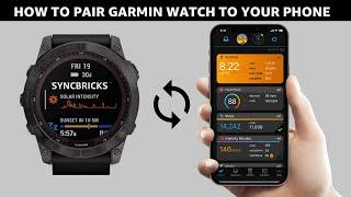 How to Connect Garmin Watch to Phone // iPhone and Android