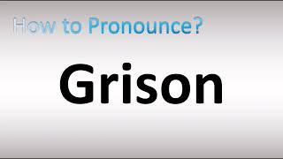 How to Pronounce Grison