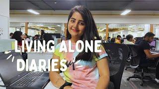 Living Alone In Bangalore | Office Vlog | Living Alone Diaries | Ishivibes | #bangalore