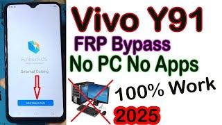 Vivo Y91 Frp Bypass Without PC | Vivo Y91,Y9i ,Y93 Y95 Google Account Frp Bypass | Vivo 1811 | 2025