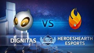 HGC Finals 2018 - Game 1 - Team Dignitas vs. HeroesHearth Esports - Group Stage Day 2