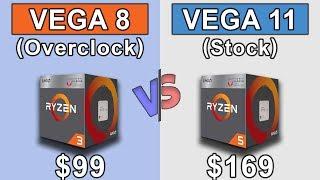 Vega 8 (Ryzen 3 2200G) Overclock vs Vega 11 (Ryzen 5 2400G) Stock | New Games Benchmarks