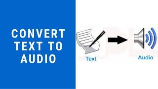 Convert Text File to Audio File