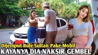 SULTAN BULE JEMPUT GEMBEL PAKE MOBIL️CEWE CANTIK KOK NAKSIR GEMBEL SI HEHE