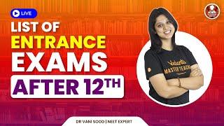 List of Entrance Exams After 12th | Career Options For All Students | Medical🩺 | Non Medical