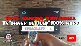 Kode remote universal tv "sharp led" 100% work | tips pintar 2020