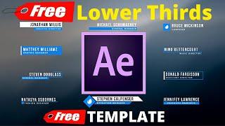 FREE After Effects Lower Thirds TEMPLATE