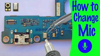 How to replace any android smart phone digital three or four point Microphone Mic easily Tutorial#16