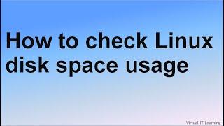 How to Check Linux Disk Space Usage Using DF And DU Commands