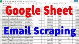 Email Scraping | How to Scrape Emails from Web Using Google Sheet | How to Extract millions Email