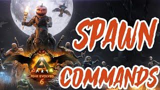Ark Fear Evolved 6 SPAWN Commands 2022