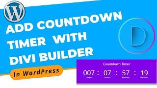 How to Add Countdown Timer in Blog With Divi Builder in WordPress | Divi Page Builder Tutorial 2022