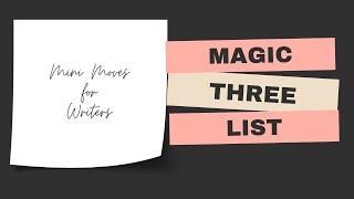 Tap into Your Reader's Brain with the Magic Three List