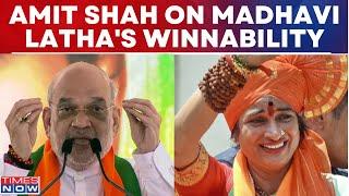 Election 2024: Amit Shah On BJP's Hyderabad Candidate Madhavi Latha Winnability Against Owaisi