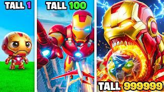 Shortest To WORLD'S TALLEST IRON MAN In GTA 5!