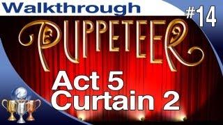 Puppeteer Walkthrough - Act 5 Curtain 2 (Fear of the Dark) PS3 Gameplay Playthrough