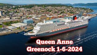 Cunard's Queen Anne - Greenock, Scotland 1st June 2024