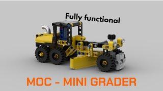 LEGO Technic Mini Grader MOC | +instructions