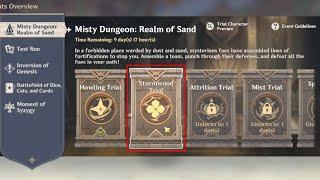 Misty Dungeon: Realm of Sand Event Stormwood Trial Genshin Impact