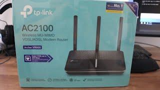 TP-Link VR600 AC2100 Wireless MU-MIMO VDSL/ADSL Modem Router Unboxing And Review