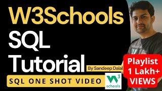 SQL One Shot • SQL Complete Course in 9 Hours • W3Schools.com • हिन्दी